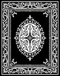 Ornate Floral Mandala Frame Design Rug