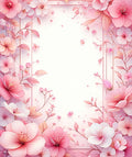 Sweet Pink Floral Pattern Rug