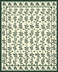 Botanical Vine Scroll Pattern Rug