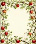 Vintage Apple Tree Branch Design Rug