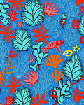Oceanic Coral Reef Pattern Rug