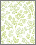 Green Leaf Delicate Pattern Rug