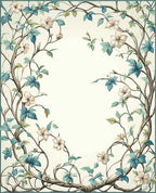 Vine Floral Pattern Rug