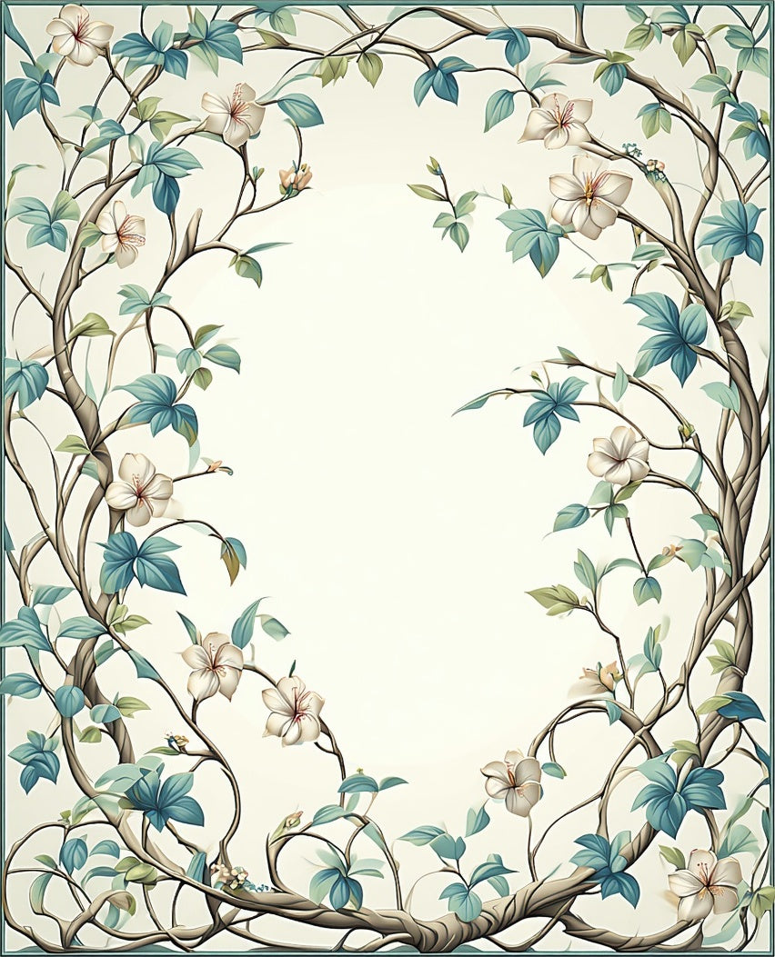 Vine Floral Pattern Rug