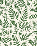 Botanical Fern Pattern Design Rug