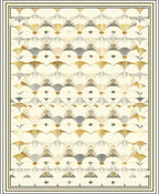 Elegant Geometric Fan Pattern Rug