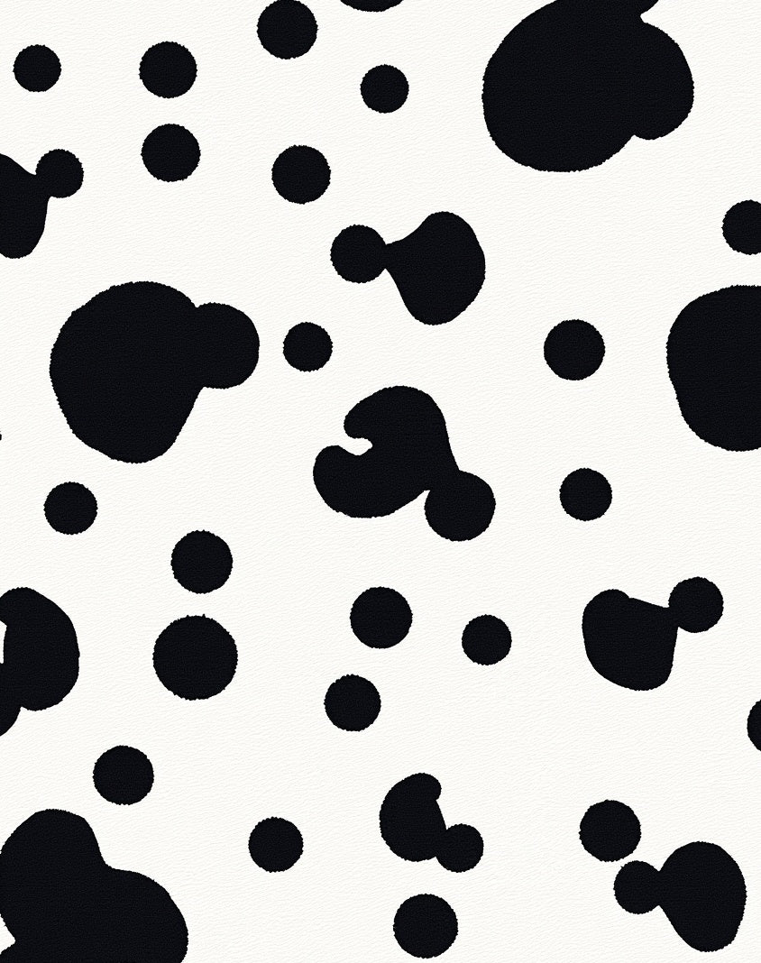 Dalmation Spotted Contrast Pattern Rug