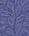 Abstract Swirls Pink Blue Pattern Rug