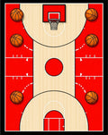 Sport Court Basketball Court Design Rug