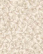 Vintage Botanical Vine Pattern Rug