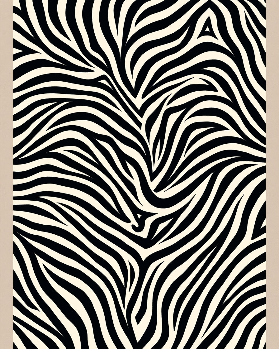Bold Zebra Stripe Classic Pattern Rug