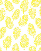 Golden Feather Pattern Design Rug