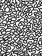 Abstract Wavy Organic Line Art Rug