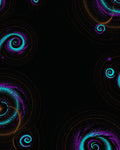 Cosmic Swirl Teal Purple Orange Rug