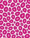 Vibrant Pink Organic Shape Pattern Rug