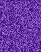 Abstract Deep Purple Swirls Rug