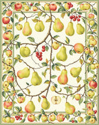 Vintage Fruit Tree Pattern Rug