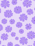 Purple Floral Pattern Rug