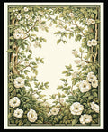 Enchanting White Floral Lush Garden Rug