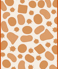 Terra Cotta Soft Abstract Shapes Rug