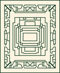 Ornate Geometric Contemporary Pattern Rug