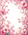 Pink Floral Blossom Arrangement Rug