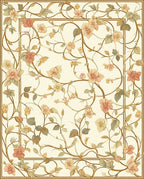 Elegant Vine Floral Pattern Rug