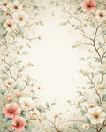 Soft Floral Branches And Bloom Rug