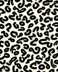 Bold Abstract Black On Cream Pattern Rug
