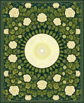 Cream Floral Garden Vines Rug