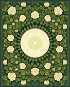 Cream Floral Garden Vines Rug