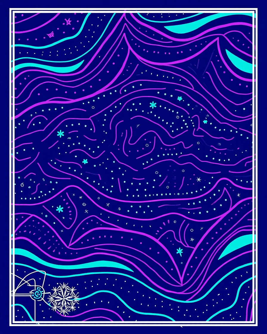 Cosmic Galaxy Swirls and Stars Rug