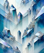 Crystal Shard Abstract Geometric Design Rug