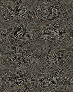 Black And Beige Swirl Pattern Rug