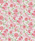 Pink Floral Arrangement Abstract Design Rug