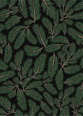 Dark Green Pine Needle Woodland Rug