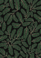 Dark Green Pine Needle Woodland Rug