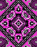 Bold Tribal Diamond Pattern Rug