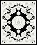 Ornate Floral Mandala Design Rug