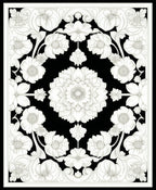 Ornate Floral Mandala Design Rug