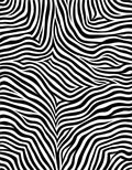 Classic Black White Wavy Stripe Rug
