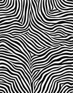 Classic Black White Wavy Stripe Rug