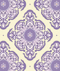 Lavender Floral Mandala Pattern Rug