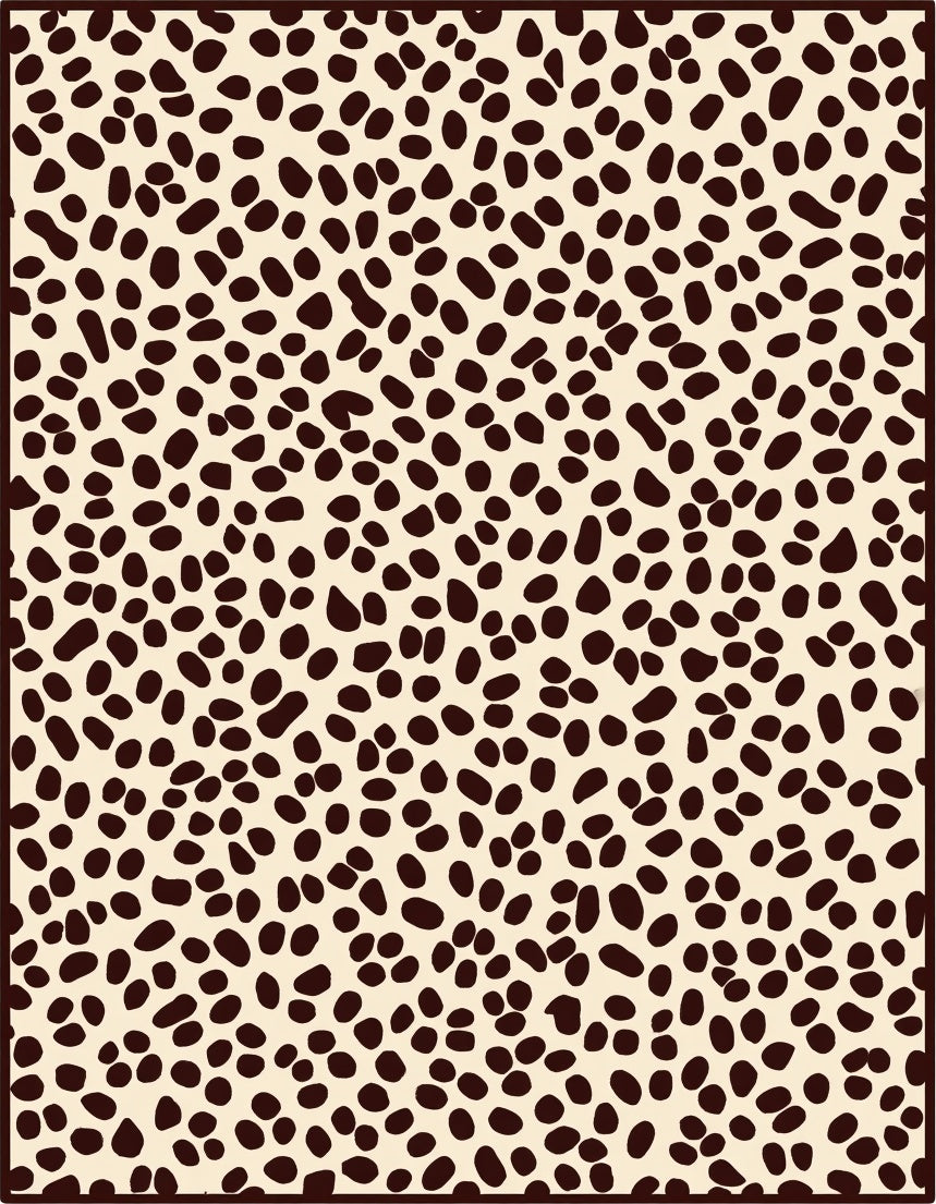 Classic Cheetah Spot Pattern Design Rug