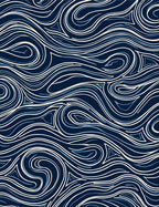 Fluid Wave Pattern Design Rug