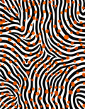 Bold Stripes And Dots Abstract Rug