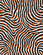 Bold Stripes And Dots Abstract Rug