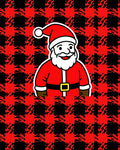 Classic Red Black Plaid Santa Rug