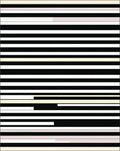 Bold Black White Cream Stripes Rug