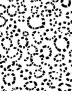 Abstract Black Circles Pattern Rug